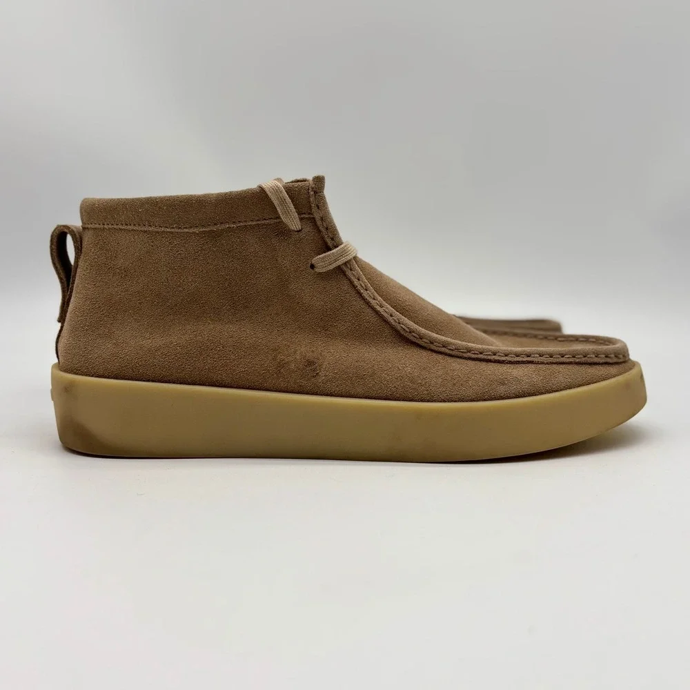 Marc Fisher LTD LMCOOPER Tan Suede Chukka Boots Mens13 MocToe Gum Sole Platform